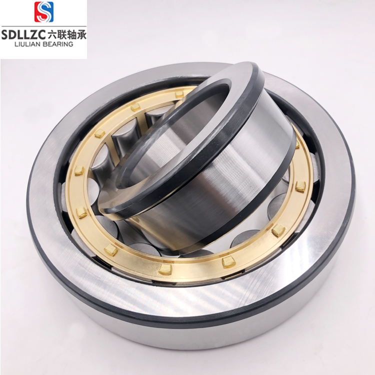 GCR15 brass cage cylindrical roller bearings NJ216EM